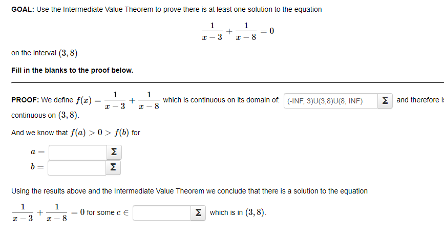 Solved GOAL: Use the Intermediate Value Theorem to prove | Chegg.com
