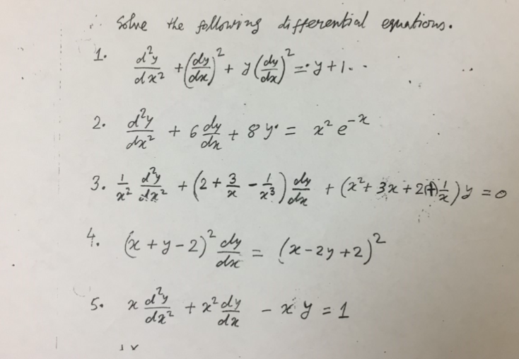 Solved Solhe the following differential equations. 1 +2 + | Chegg.com