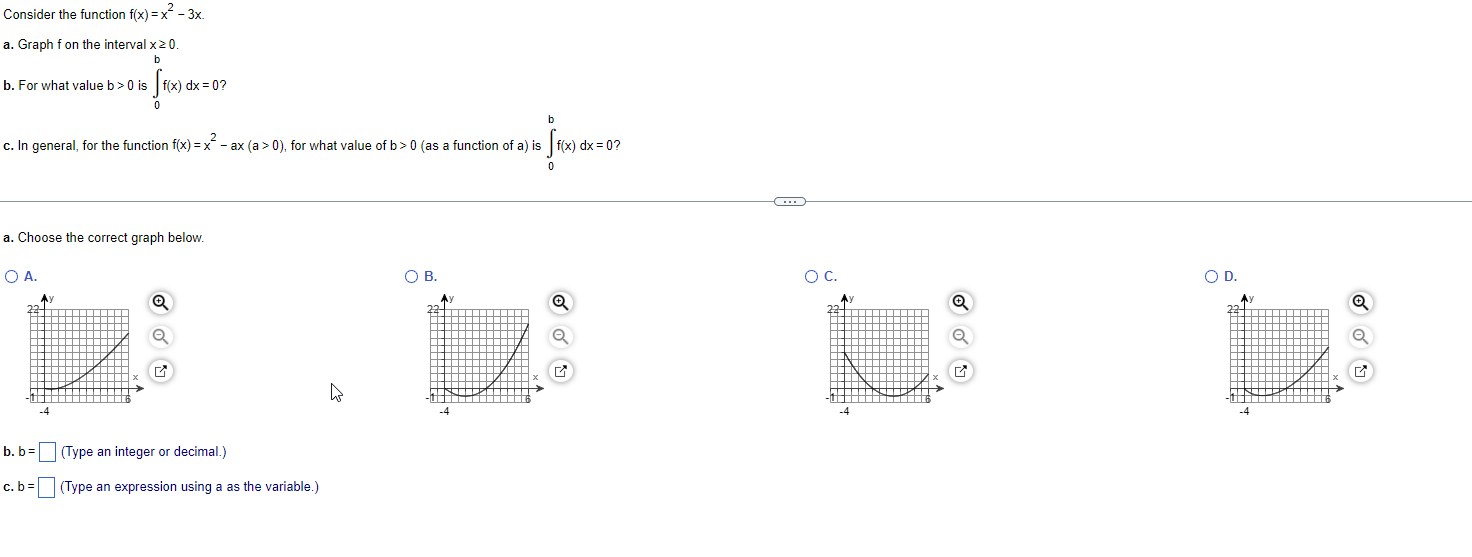 Solved Consider The Function F X X2−3x A Graph F On The