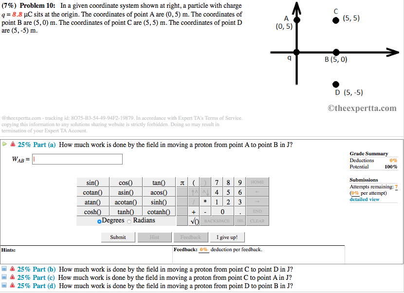 Solved 7 Problem 10 In A Given Coordinate System Shown