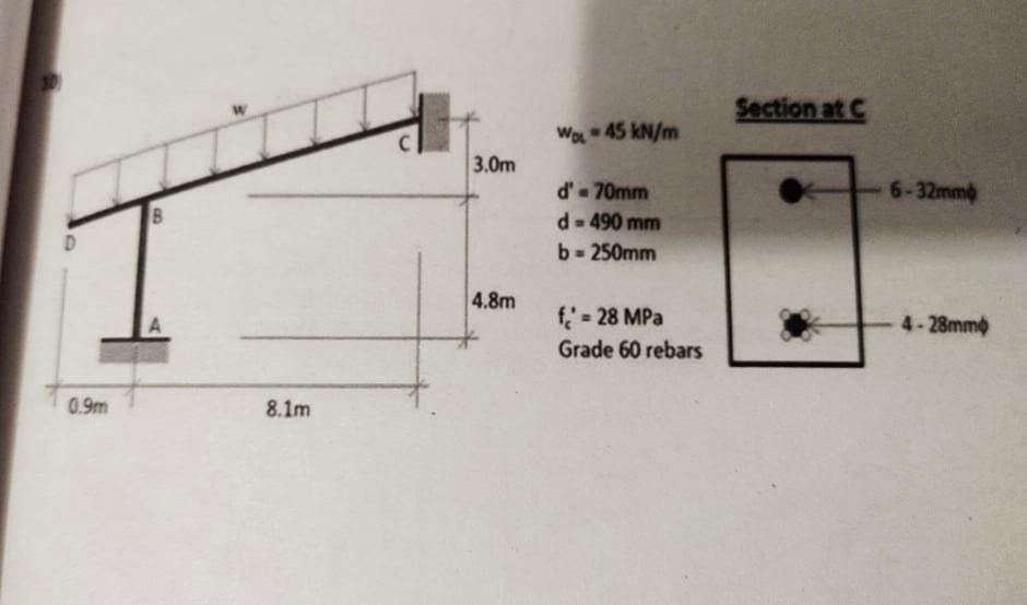 Solved ..(USE NSCP 2015) ASSUME A CONCRETE COVER OF 40mm,