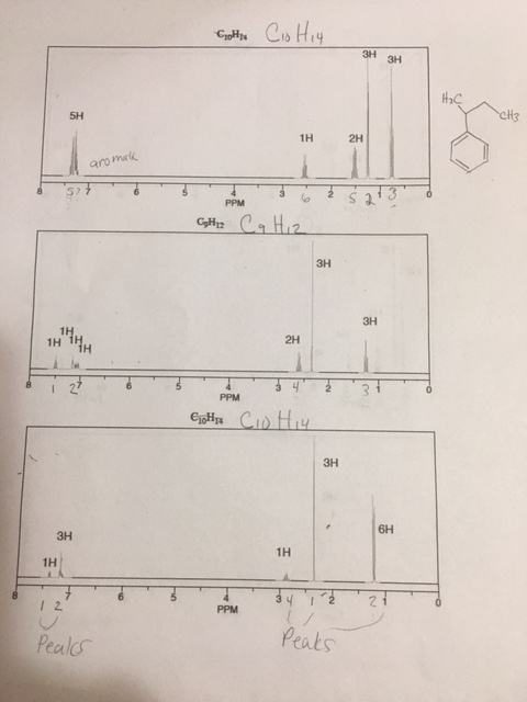 Solved Draw In The Solution To The Following NMR's. I | Chegg.com