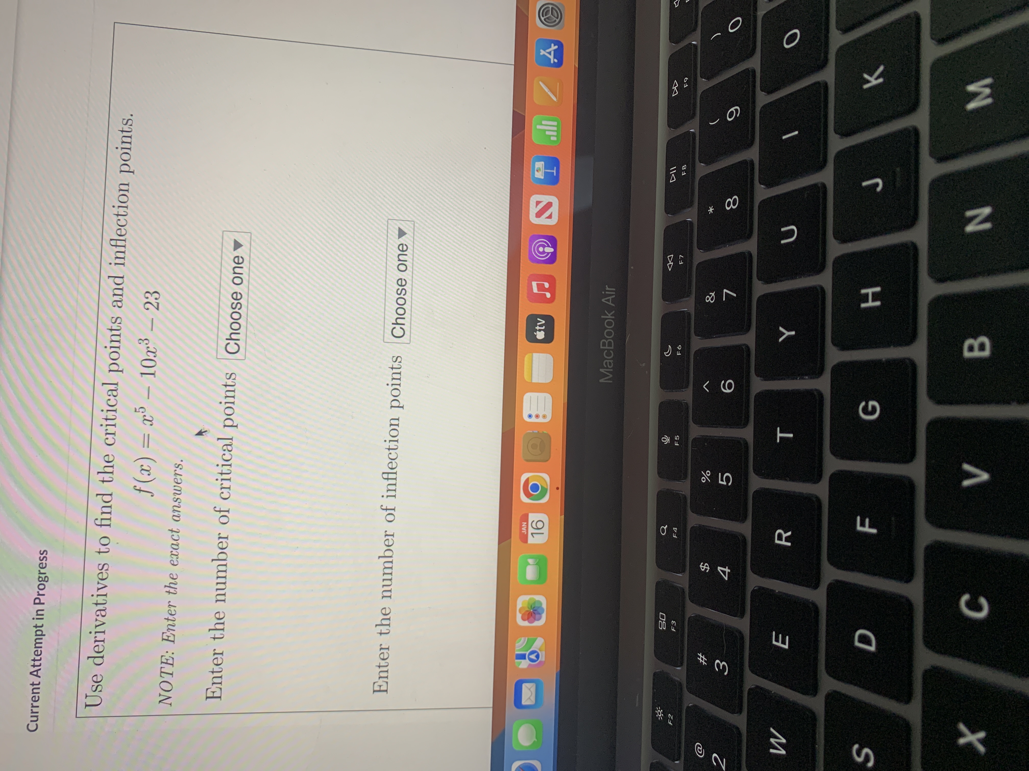 Solved Use derivatives to find the critical points and | Chegg.com