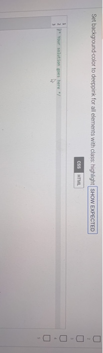 solved-set-background-color-deeppink-elements-class-highlight-show