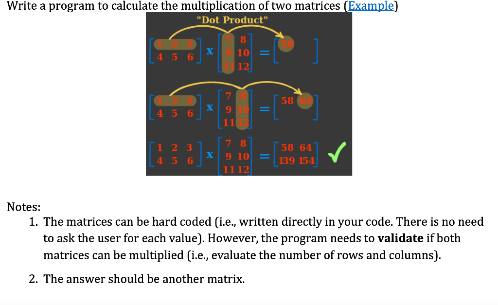 Solved Write a program to calculate the multiplication of | Chegg.com