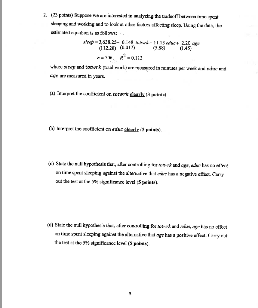 Solved Points Suppose We Are Interested In Analyzing Chegg Com