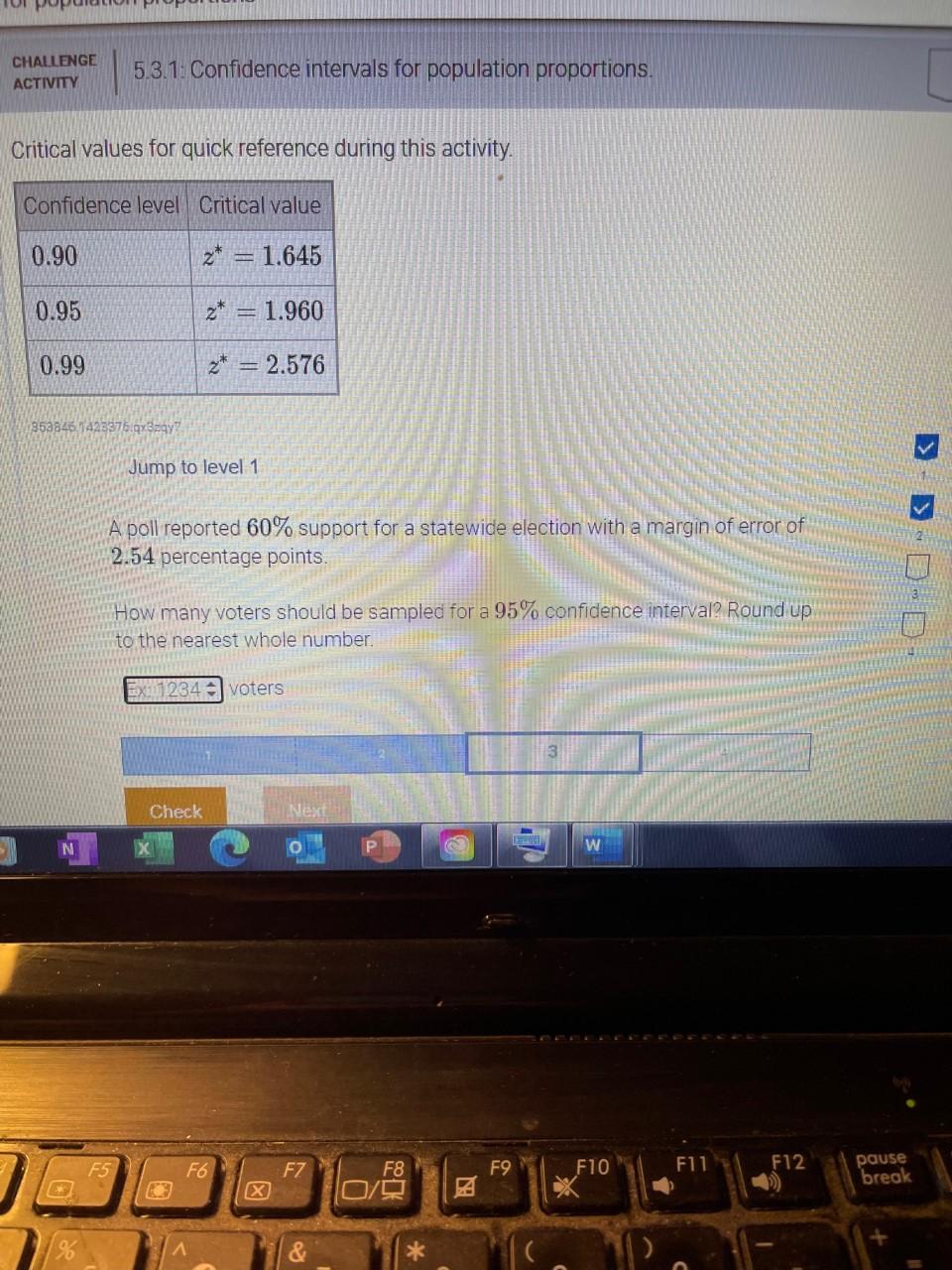 Solved CHALLENGE ACTIVITY 5.3.1: Confidence intervals for | Chegg.com