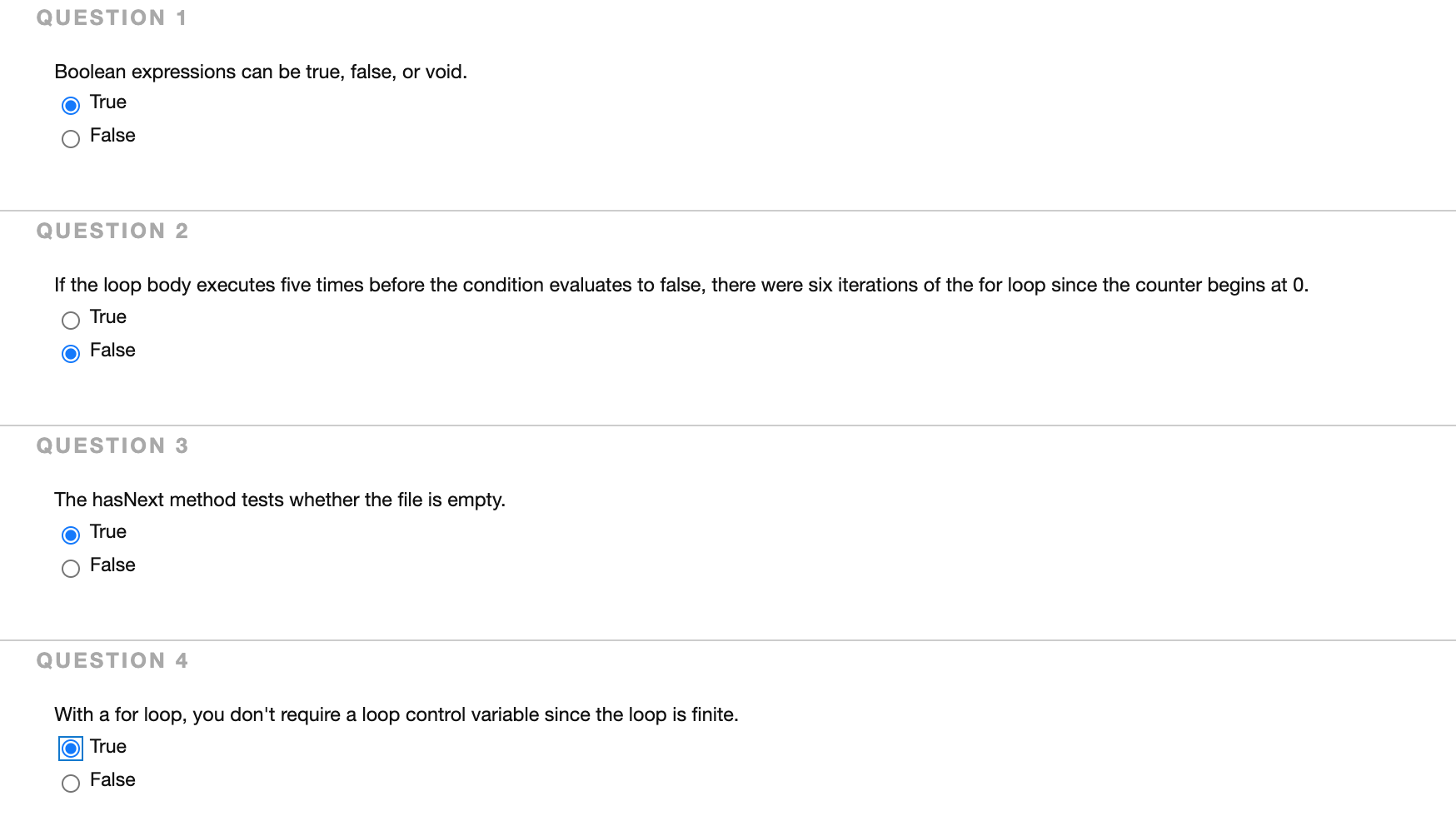 Solved QUESTION 1 Boolean expressions can be true, false, or | Chegg.com
