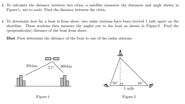 Solved 3. To calculate the distance between two cities, a | Chegg.com