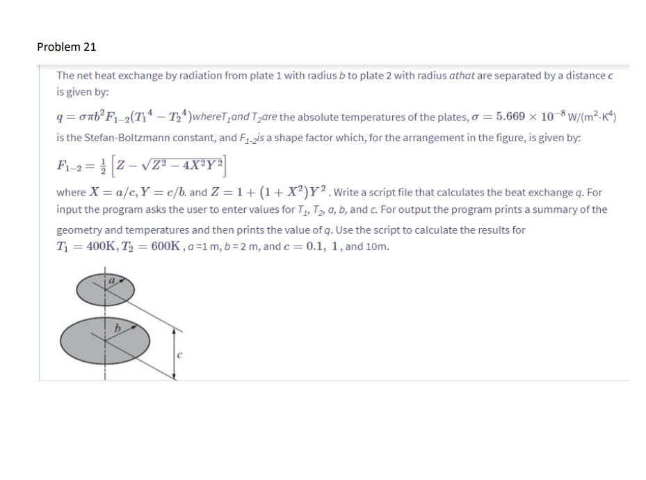 Solved The net heat exchange by radiation from plate 1 with | Chegg.com