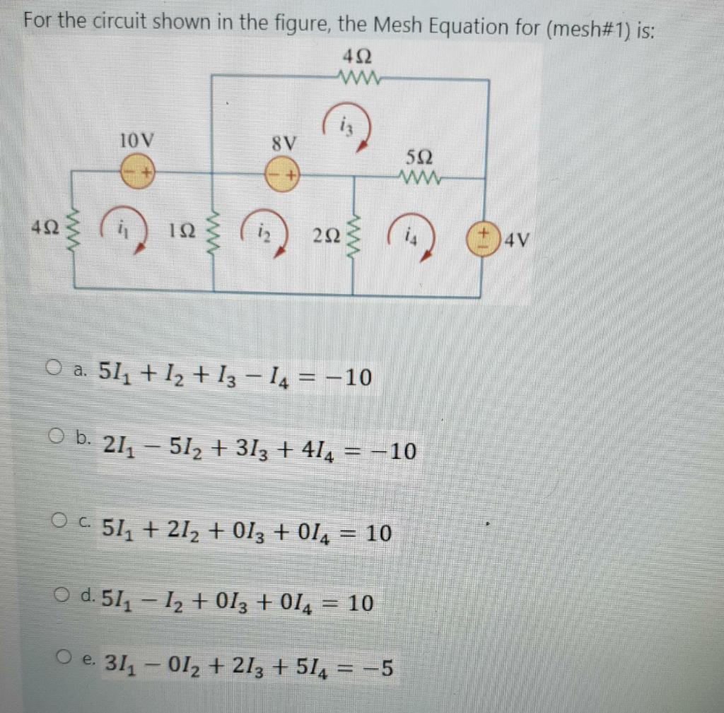 Solved For the circuit shown in the figure, the current i.' | Chegg.com