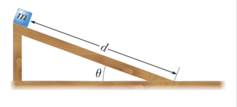 Solved (10%) Problem 9: A box slides down a plank of | Chegg.com
