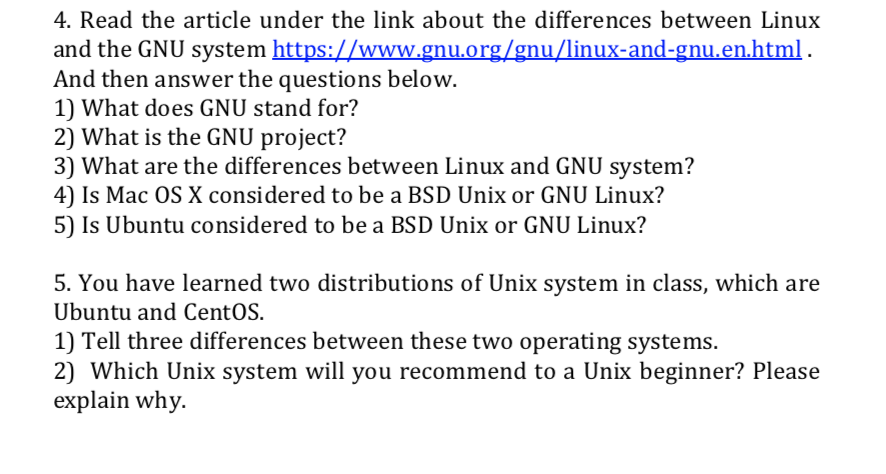 Solved 4. Read the article under the link about the | Chegg.com image.