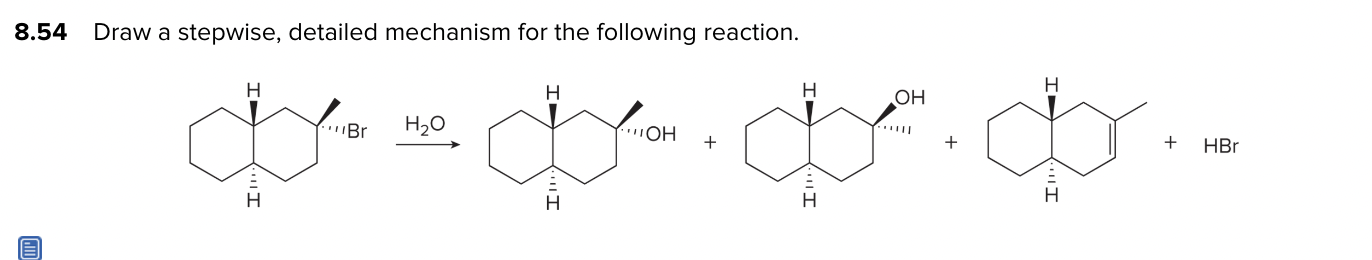 Solved 8.54 ﻿Draw a stepwise, detailed mechanism for the | Chegg.com