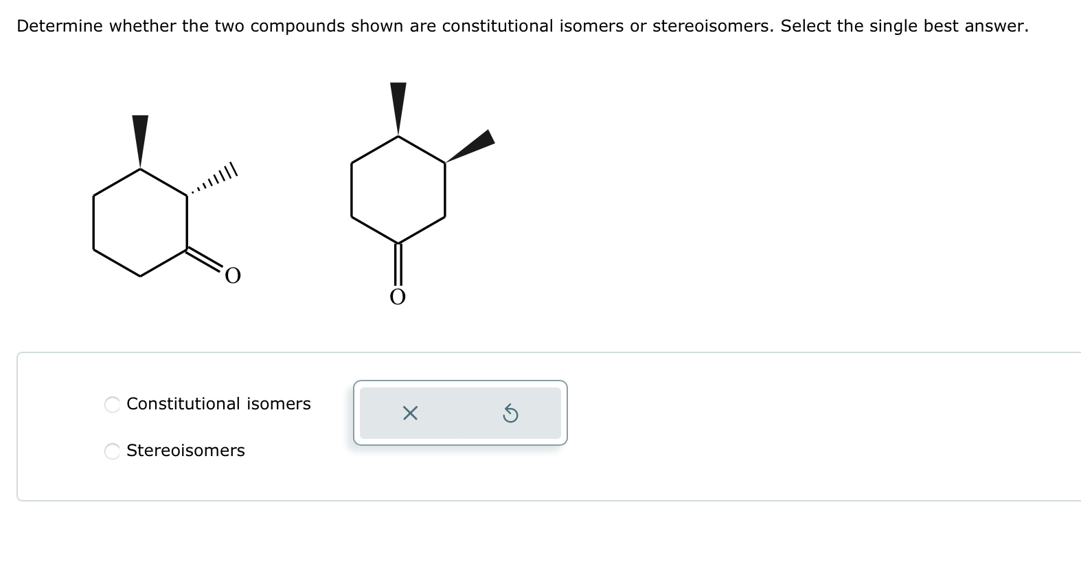 Solved Determine whether the two compounds shown are | Chegg.com