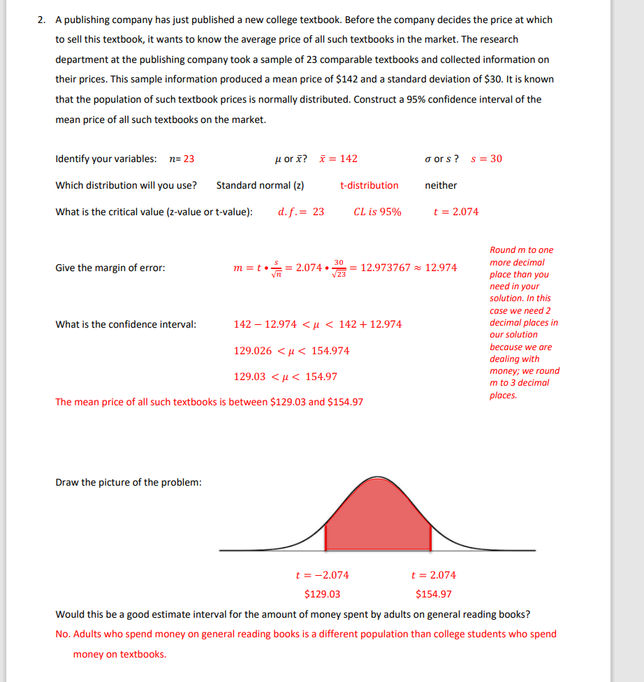 solve statistics homework answers