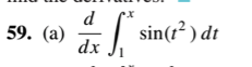 Solved d/dx integration within the limits from 1 to x, | Chegg.com