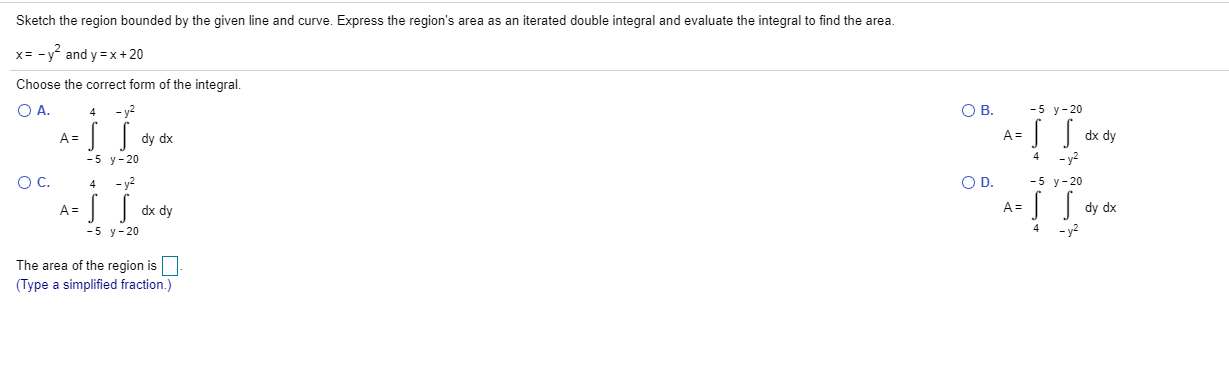 Solved Sketch the region bounded by the given line and | Chegg.com