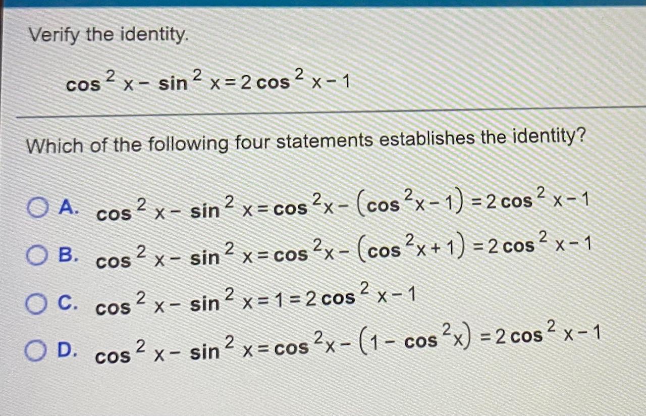 А решите уравнение 2 cos 2 x sin 2 x