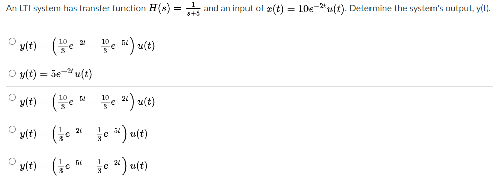 Solved An Lti System Has Transfer Function H S Oto And Chegg Com
