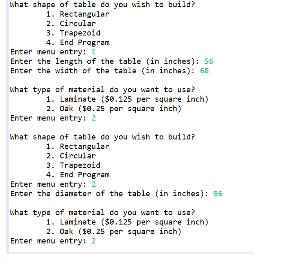 Solved This program will need to do the following: The | Chegg.com