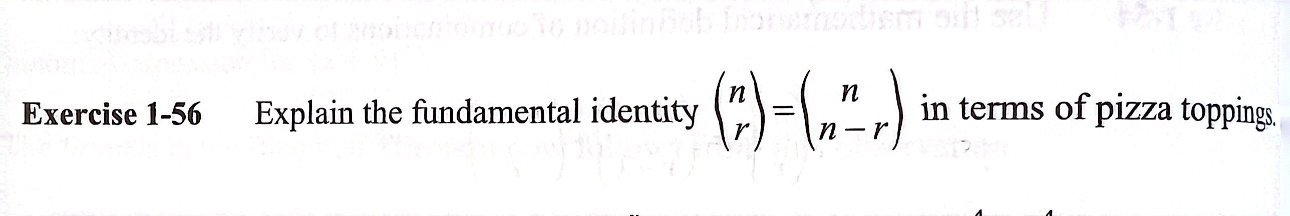 Solved Exercise 1-56 Explain the fundamental identity | Chegg.com