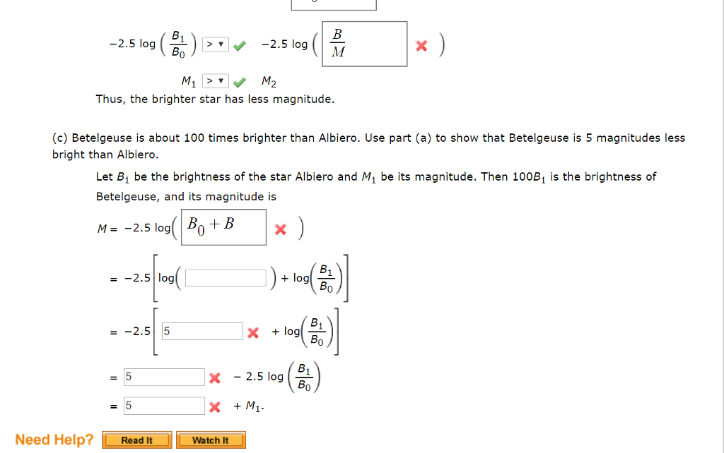 Solved The magnitude M of a star is a measure of how bright | Chegg.com