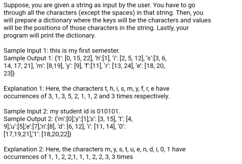 Solved Suppose, you are given a string as input by the user. | Chegg.com