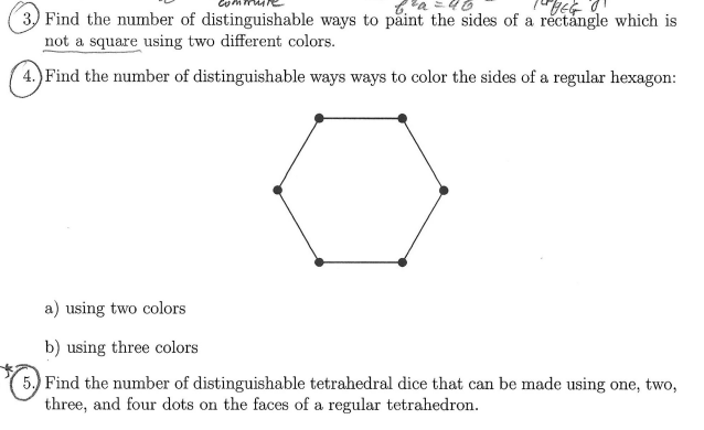 Solved 3. Find the number of distinguishable ways to paint | Chegg.com