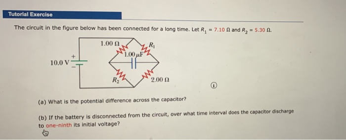 Solved Tutorial Exercise The circuit in the figure below has | Chegg.com