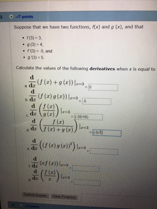 Solved 3. 0-7 points Suppose that we have two functions, | Chegg.com
