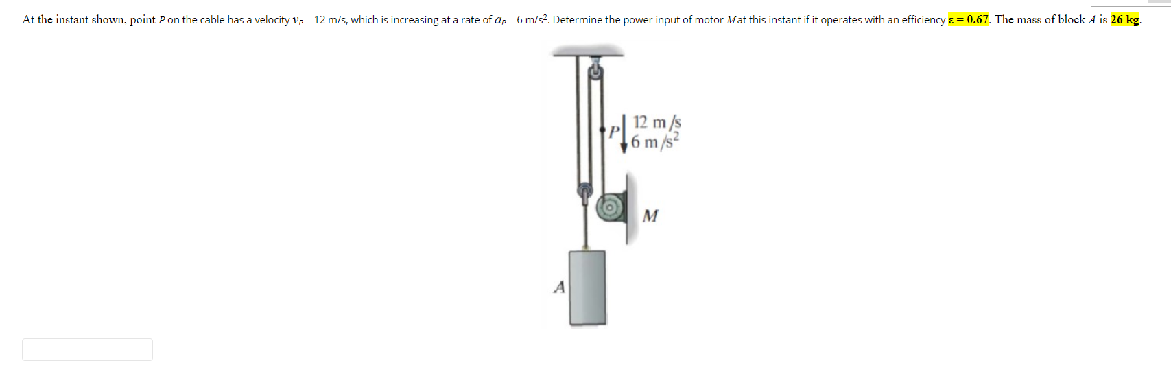 Solved At the instant shown, point P on the cable has a | Chegg.com
