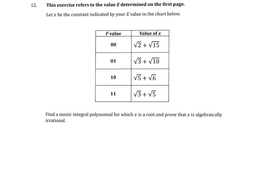 Solved find a monic integral polynomial for which i s a chegg