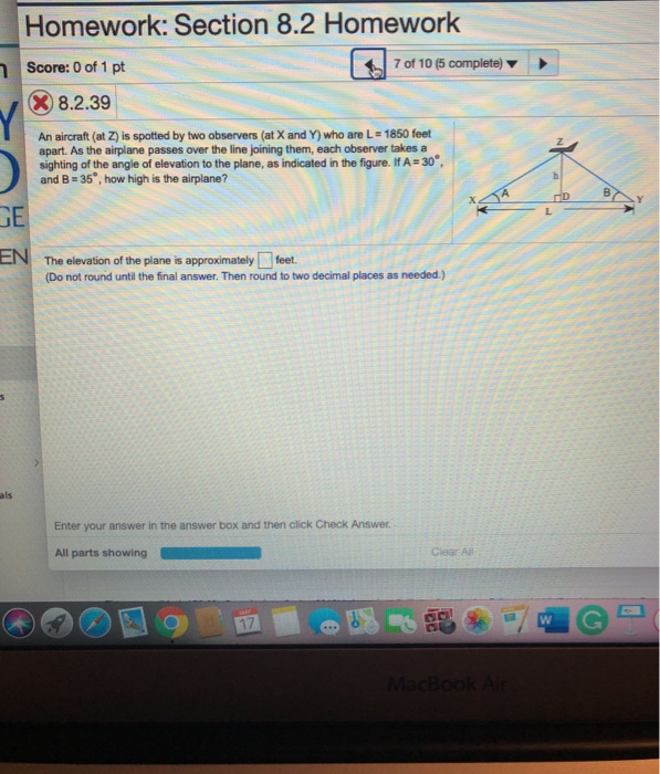 Homework Section 8 2 Homework 70f 10 5 Complete