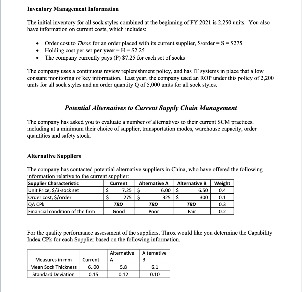 Solved Overview of the Case Analysis We have discussed many | Chegg.com