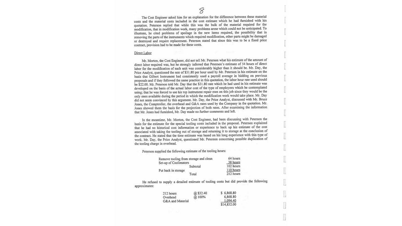 8 The Cost Engineer Asked Him For An Explanation For Chegg
