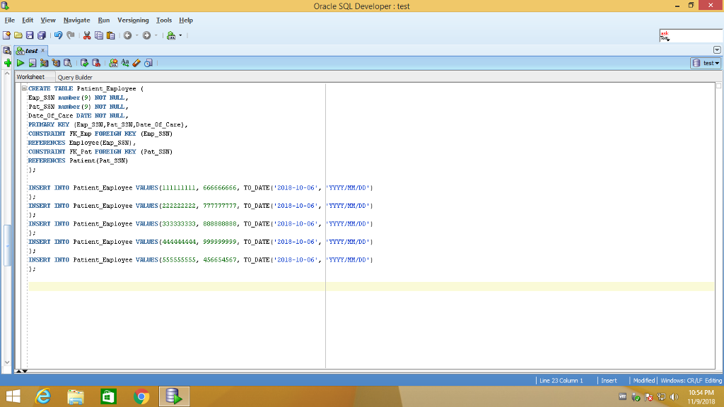 Solved I am using Oracle SQL and am new to it. I have seven | Chegg.com