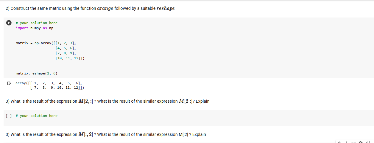 Solved 2) Construct the same matrix using the function | Chegg.com