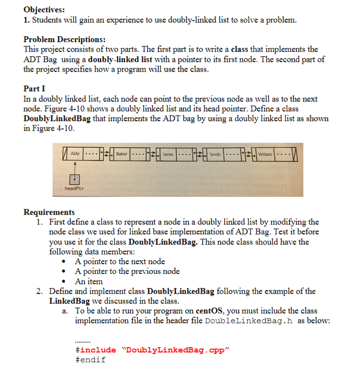 Solved Objectives: 1. Students will gain an experience to | Chegg.com