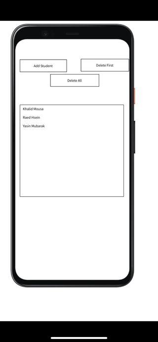 Solved Create Android App that manipulate the use of | Chegg.com