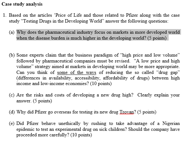 case study 2.2 testing drugs in the developing world