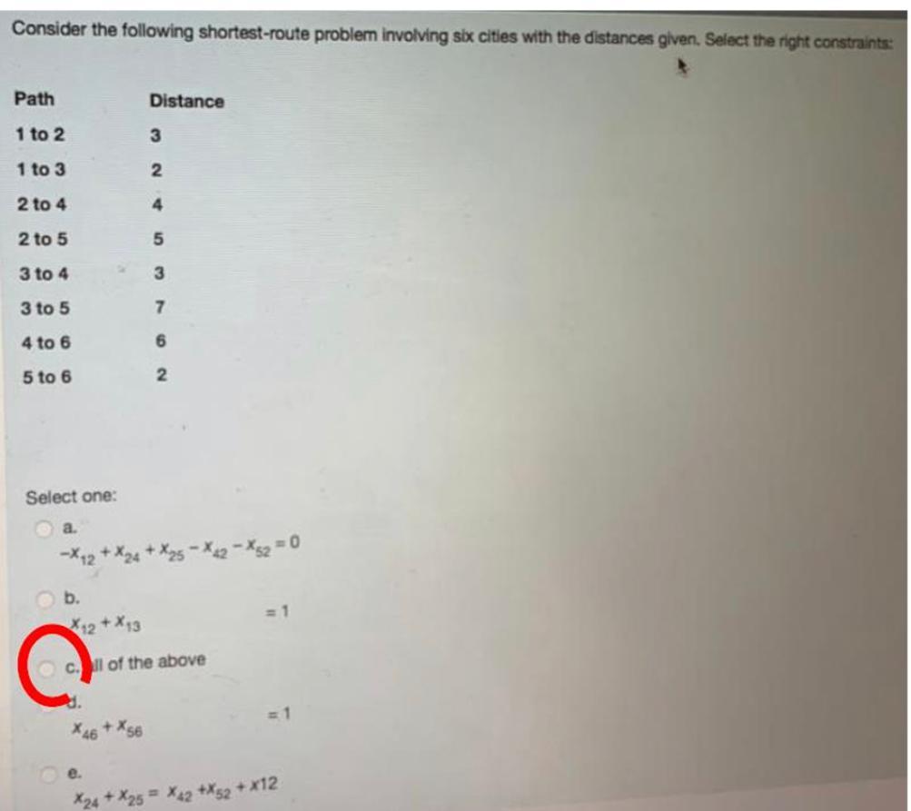 Solved Consider A Shortest-route Problem With 2 Intermediate | Chegg.com