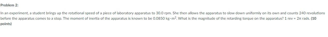 Solved Problem 2: In an experiment, a student brings up the | Chegg.com