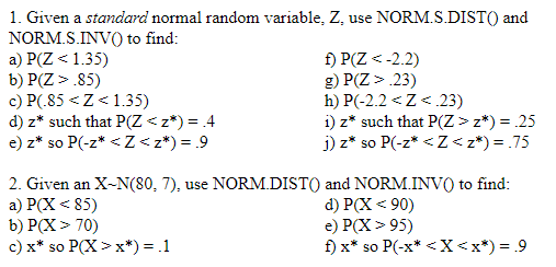 Solved 1 Given A Standard Normal Random Variable Z Use Chegg Com