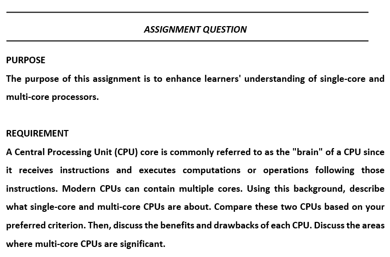 Solved Subject COMPUTER ARCHITECTURE Rubrics 1.