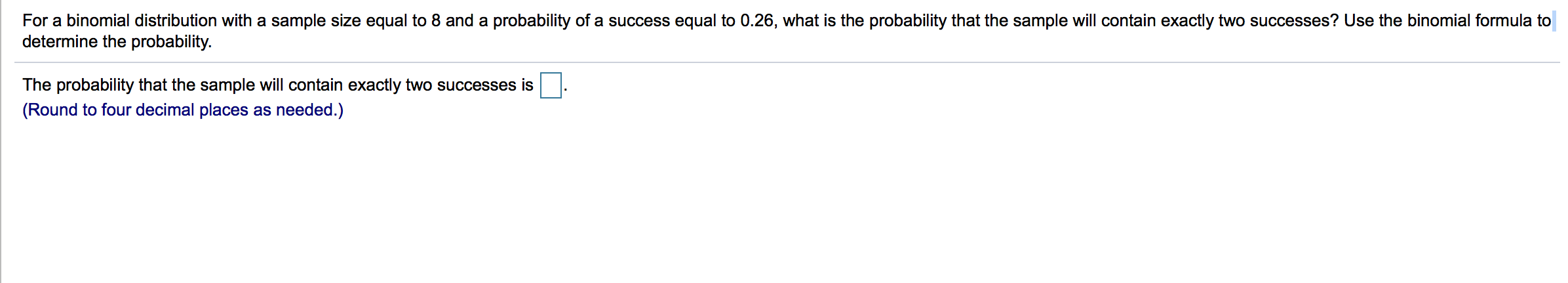 Solved For a binomial distribution with a sample size equal | Chegg.com