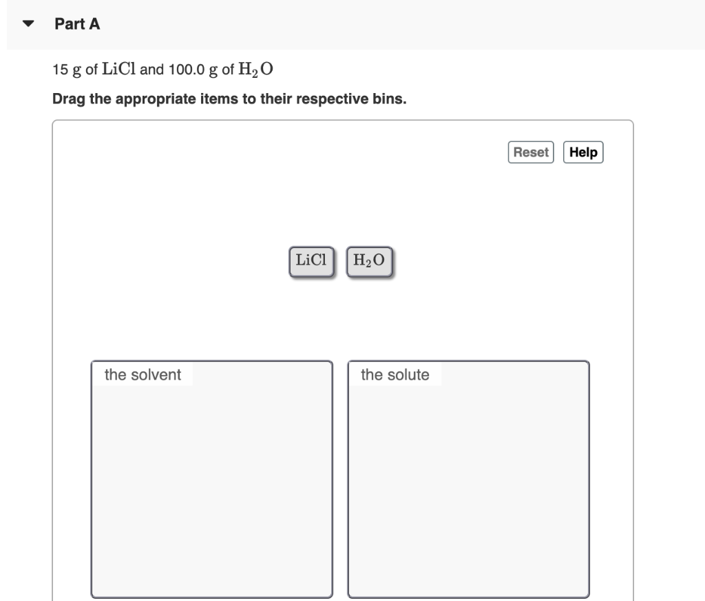Solved Identify the solute and the solvent in each solution | Chegg.com
