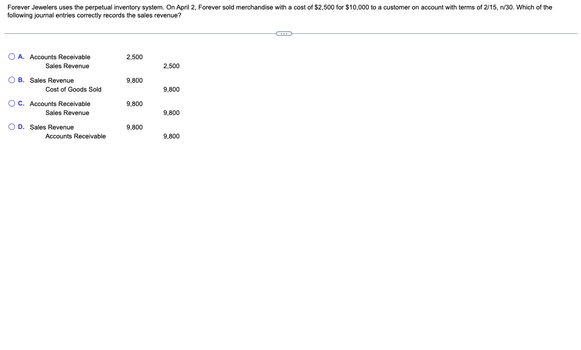Solved Forever Jewelers uses the perpetual inventory system.