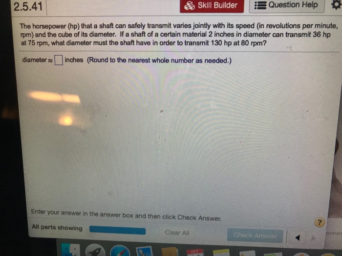 Solved 2.5.33 Skill Builder Question Help | * The volume of | Chegg.com