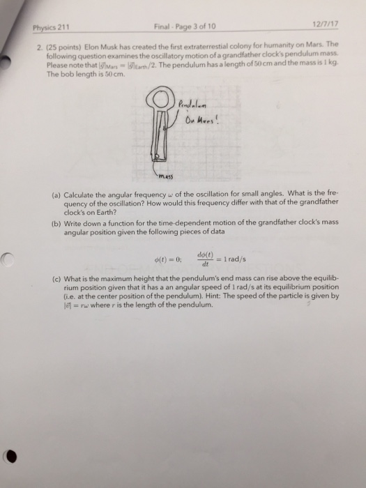 Elon Musk Physics Homework